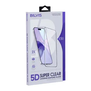 Apple iPhone 17 Pro/18 Pro Bilvis 5D Super Clear Diamond Cam Ekran Koruyucu