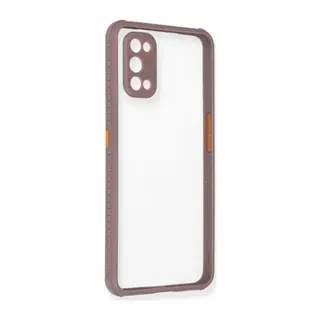 Realme 7 Pro Kılıf Miami Şeffaf Silikon - Açık Mor
