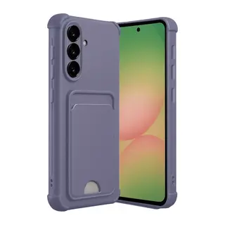 Samsung Galaxy A36 Kılıf Kelvin Kartvizitli Silikon - Lila