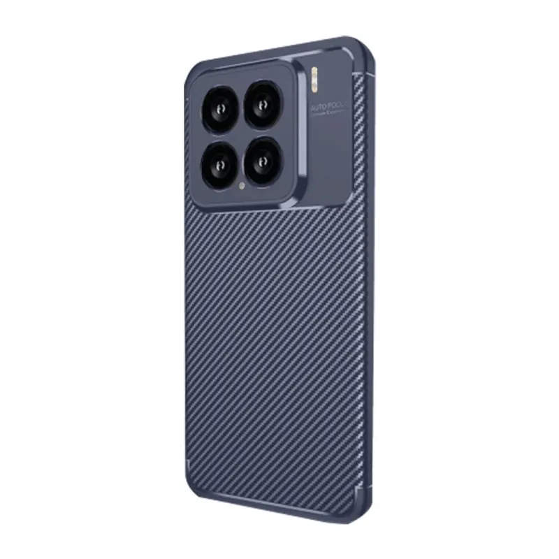 Xiaomi Mi 15 Kılıf Auto Focus Karbon Kapak - Lacivert