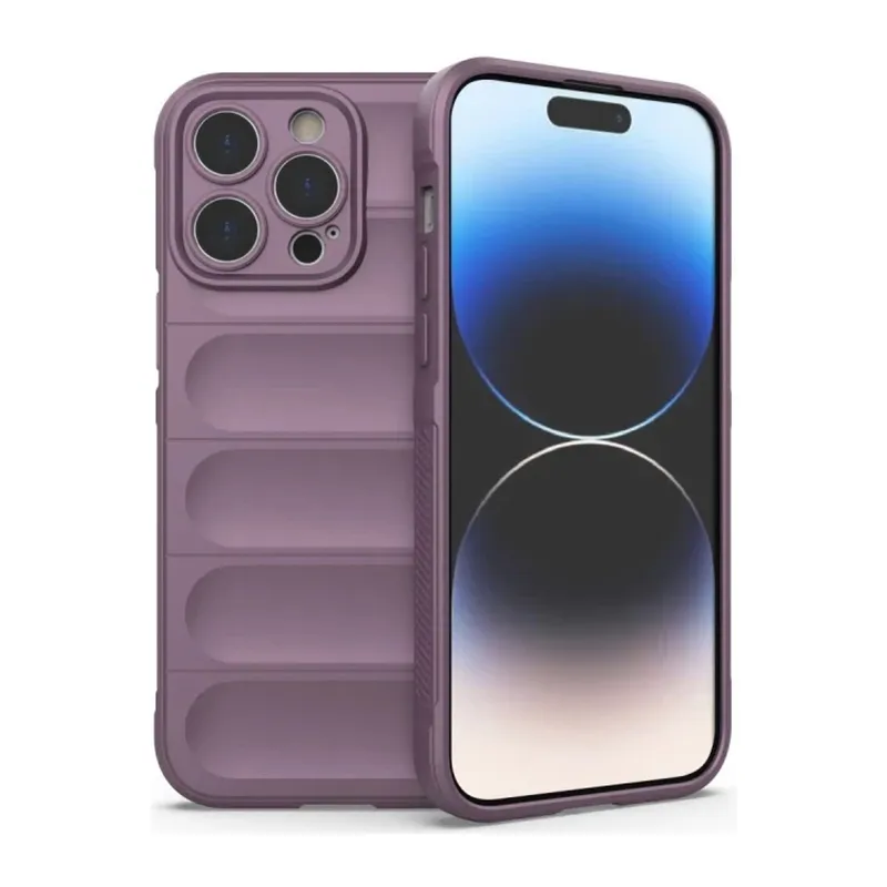 Apple iPhone 15 Pro Kılıf Optimum Silikon - Mor