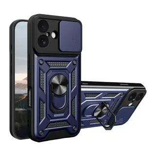 Apple iPhone 17 Pars Lens Yüzüklü Silikon - Lacivert