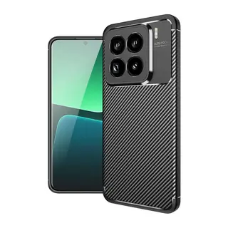 Xiaomi Mi 15 Pro Kılıf Auto Focus Karbon Kapak - Siyah