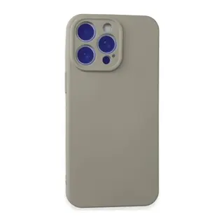 Apple iPhone 15 Pro Max Kılıf Nano içi Kadife Silikon - Titan Gri