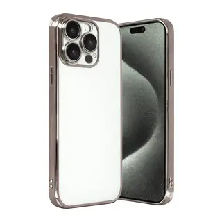 Apple iPhone 15 Pro Max Razer Lensli Silikon - Titan Gri