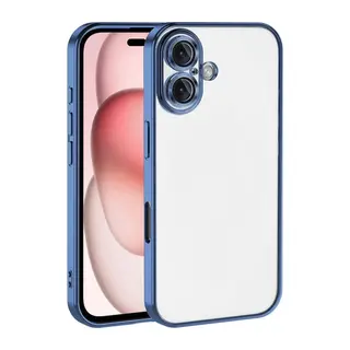 Apple iPhone 17 Razer Lensli Silikon - Açık Mavi