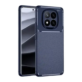 Xiaomi Redmi Note 14 Pro 5G Kılıf Auto Focus Karbon Kapak - Lacivert