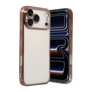 Apple iPhone 17 Pro Razer Lensli Silikon - Çöl Titanyum
