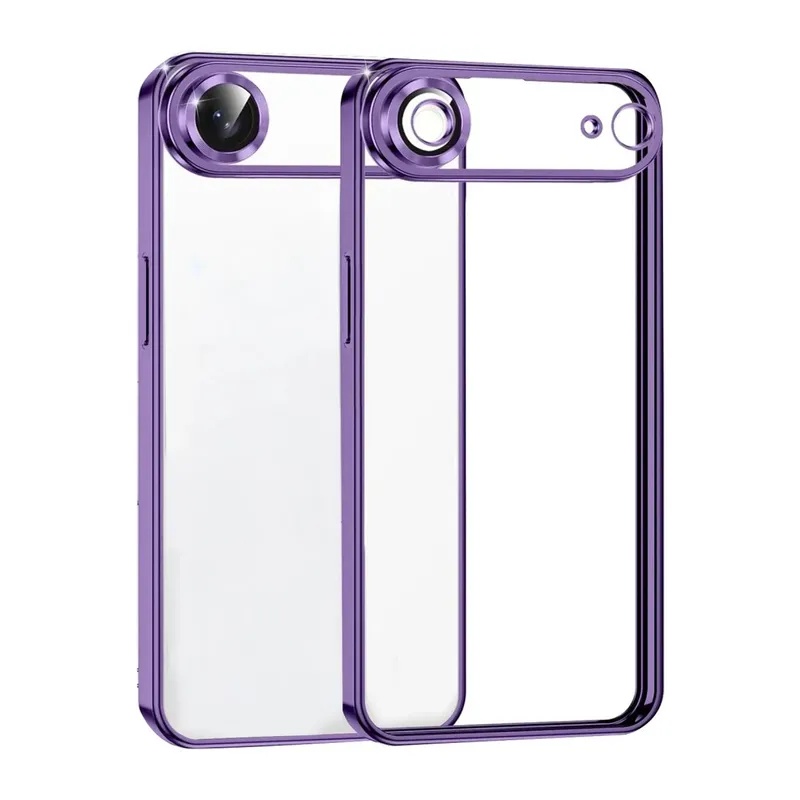 Apple iPhone 17 Air Razer Lensli Silikon - Mor