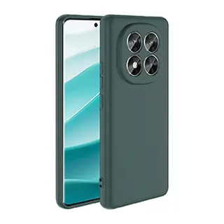 Xiaomi Redmi Note 14 Pro 5G Kılıf Nano içi Kadife Silikon - Koyu Yeşil