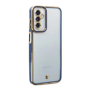 Samsung Galaxy M23 Kılıf Liva Lens Silikon - Mavi