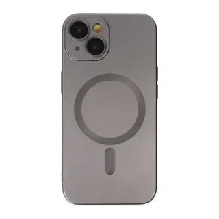 Apple iPhone 14 Plus Kılıf Moshi Lens Magneticsafe Silikon - Füme