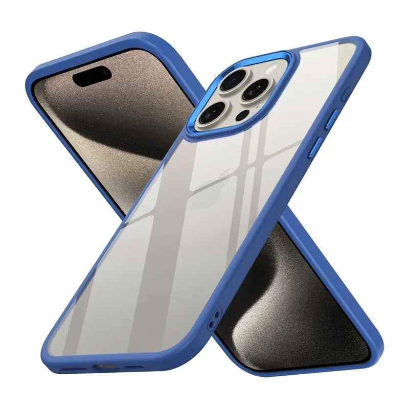 Apple iPhone 15 Pro Kılıf Power Silikon - Mavi