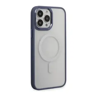 Apple iPhone 15 Pro Max Kılıf Room Magneticsafe Silikon - Sierra Blue