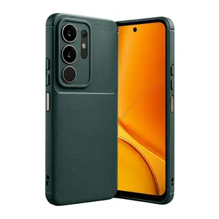 Vivo Y29 4G Auto Focus Karbon Kapak - Koyu Yeşil