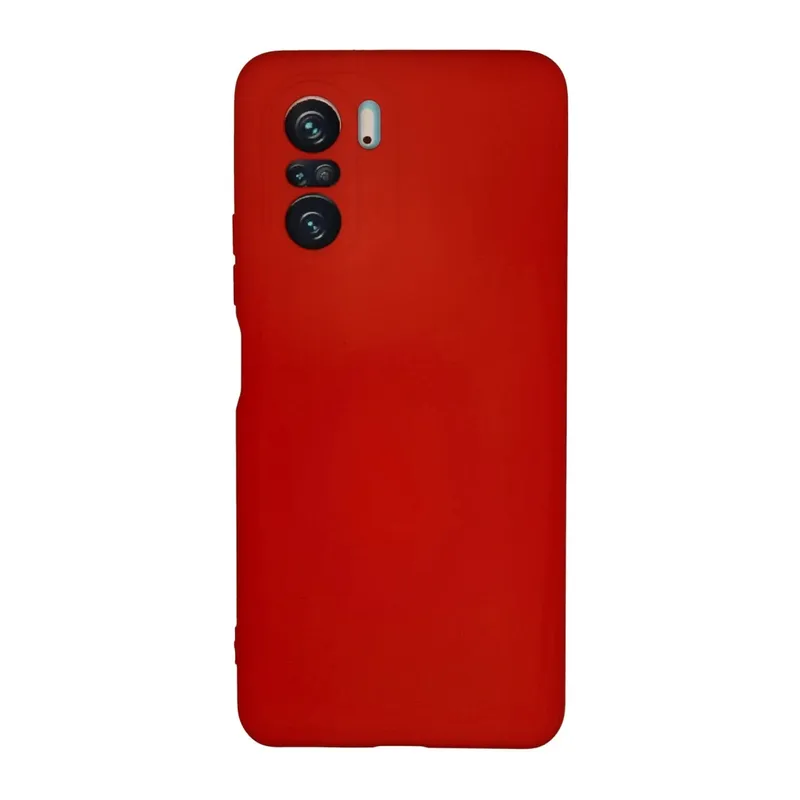 Xiaomi Poco F3 Kılıf Nano içi Kadife Silikon - Kırmızı