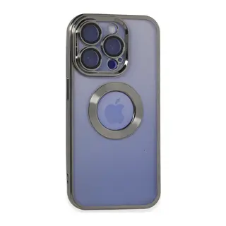 Apple iPhone 15 Pro Kılıf Slot Silikon - Titan Gri