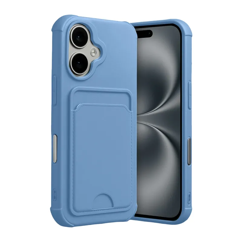 Apple iPhone 17 Kelvin Kartvizitli Silikon - Mavi