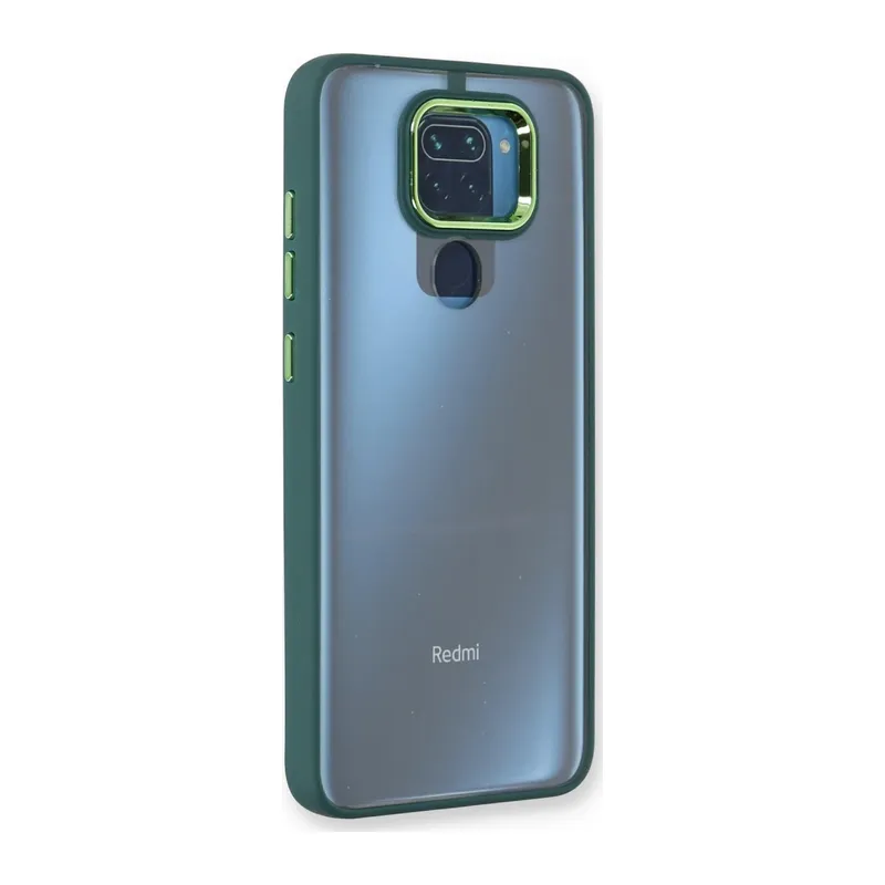 Xiaomi Redmi Note 9 Kılıf Dora Kapak - Haki Yeşil