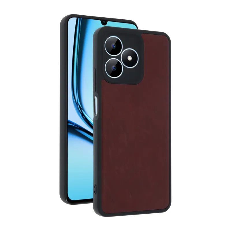 Realme Note 50 4G Kılıf Aras Deri Kapak - Bordo