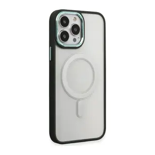 Apple iPhone 15 Pro Kılıf Room Magneticsafe Silikon - Köknar Yeşili