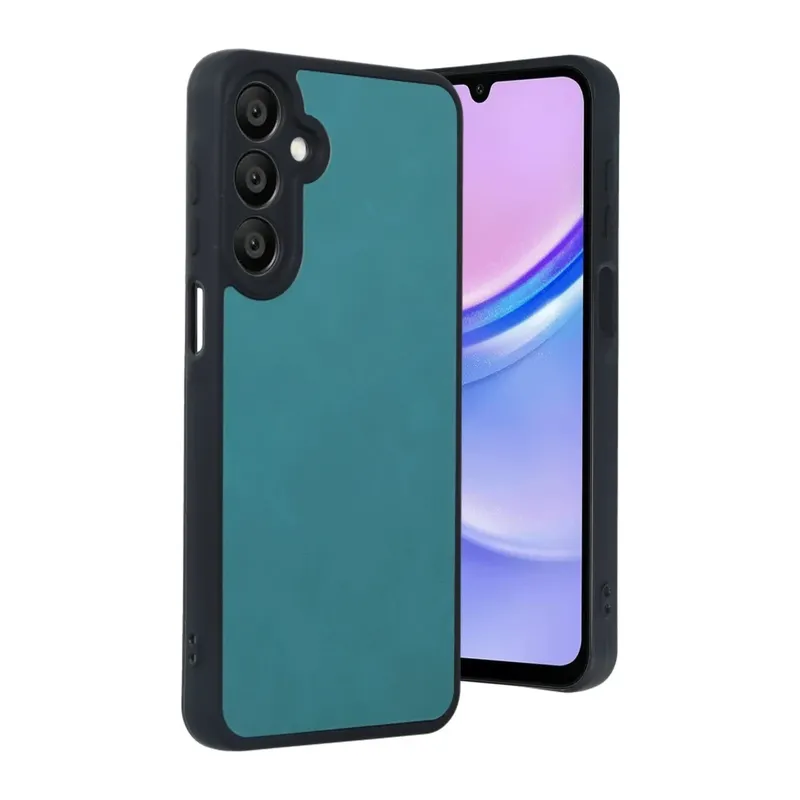 Samsung Galaxy A55 5G Kılıf Aras Deri Kapak - Açık Yeşil