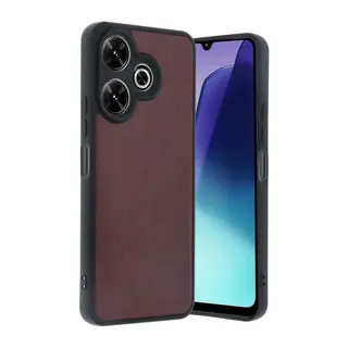 Xiaomi Redmi 13 4G Kılıf Aras Deri Kapak - Bordo