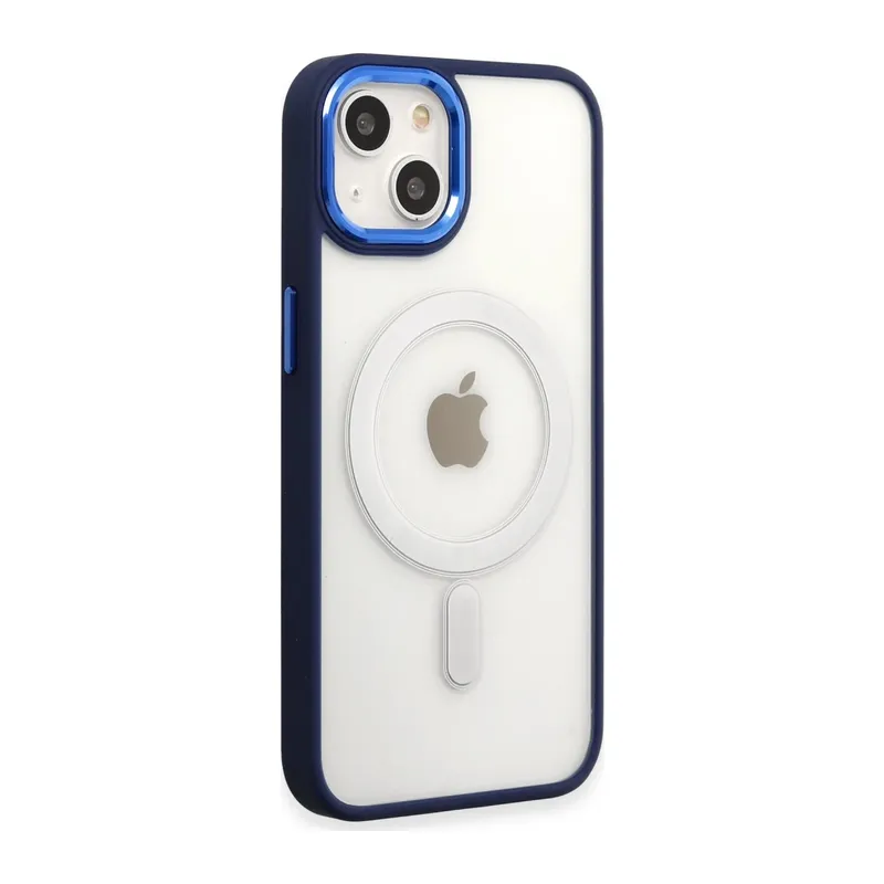 Apple iPhone 15 Pro Kılıf Room Magneticsafe Silikon - Lacivert