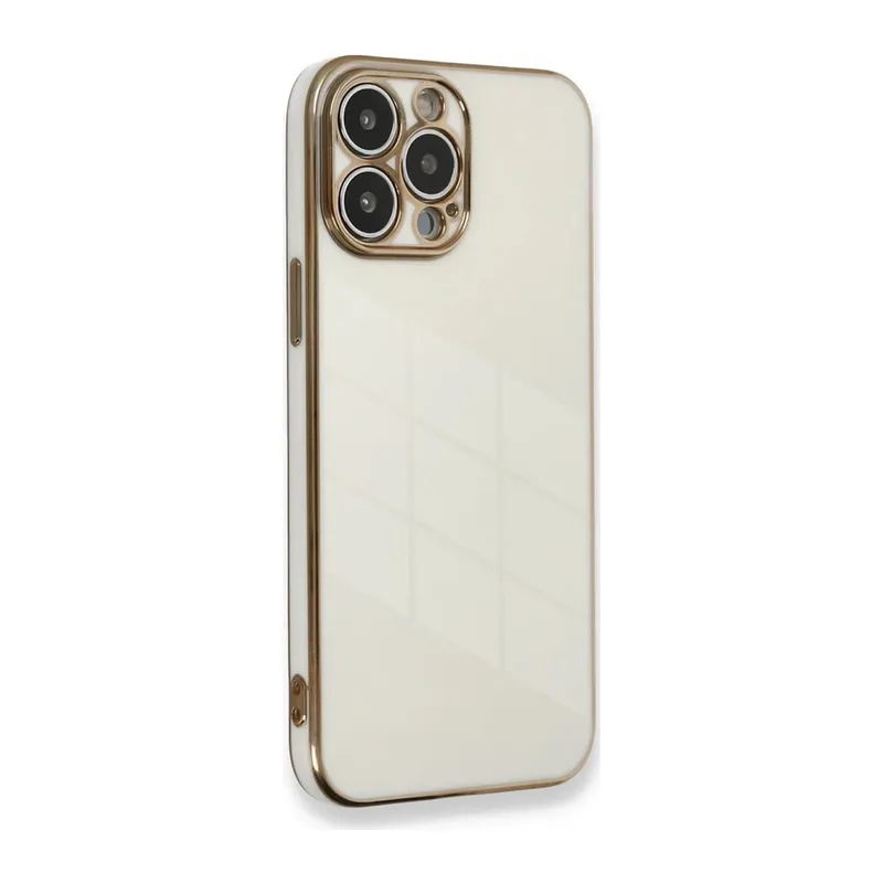 Apple iPhone 15 Pro Kılıf Volet Silikon - Beyaz