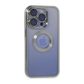 Apple iPhone 15 Pro Kılıf Slot Silikon - Gümüş