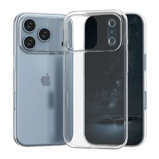Apple iPhone 17 Pro Lüx Şeffaf Silikon - Şeffaf