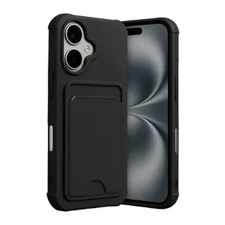 Apple iPhone 17 Kelvin Kartvizitli Silikon - Siyah