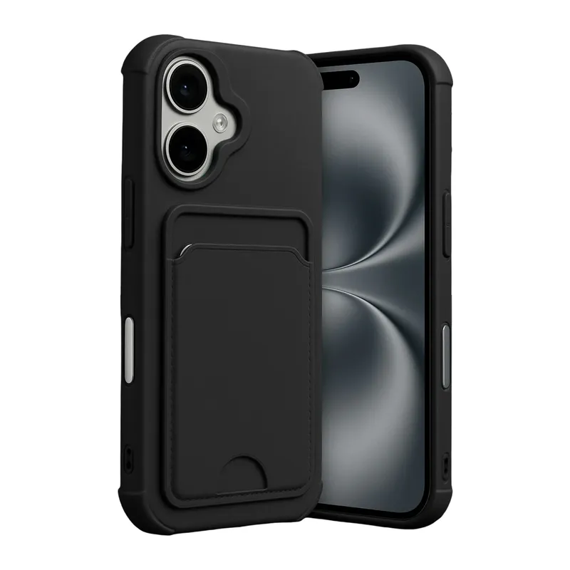 Apple iPhone 17 Kelvin Kartvizitli Silikon - Siyah