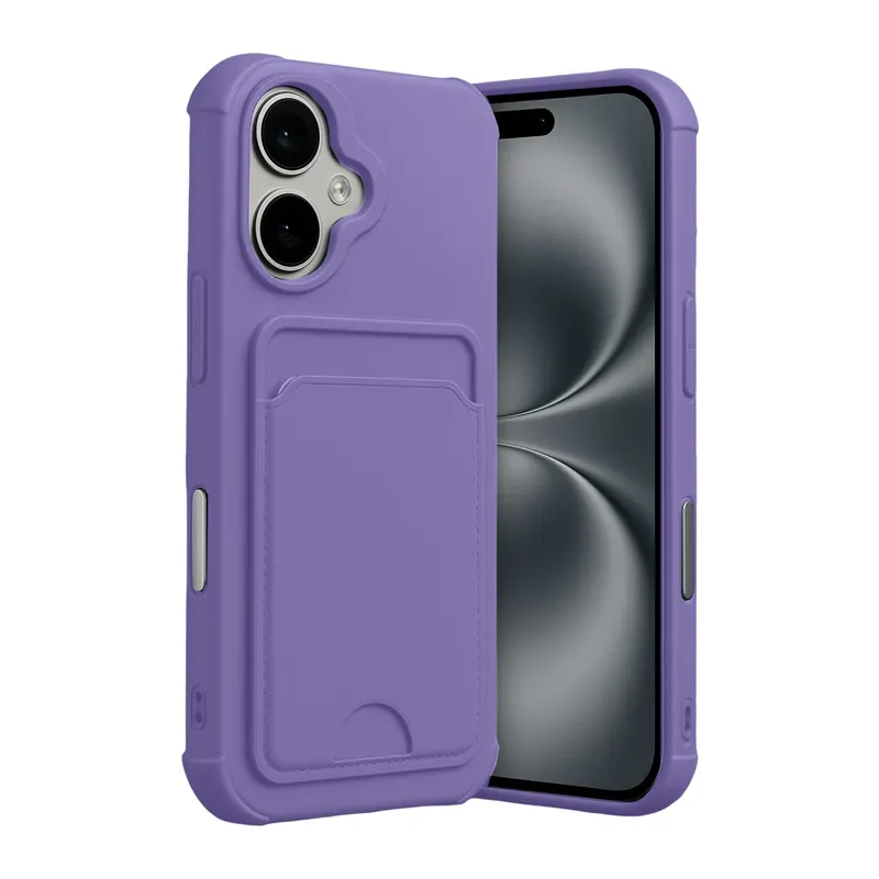 Apple iPhone 17 Kelvin Kartvizitli Silikon - Lila