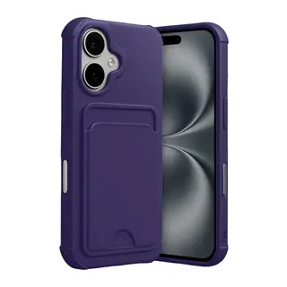 Apple iPhone 17 Kelvin Kartvizitli Silikon - Derin Mor