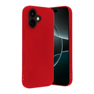 Apple iPhone 17 Nano içi Kadife Silikon - Kırmızı