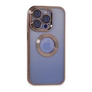 Apple iPhone 15 Pro Max Kılıf Slot Silikon - Rose Gold