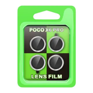 Xiaomi Poco X6 Pro Raze Metal Kamera Lens - Gümüş