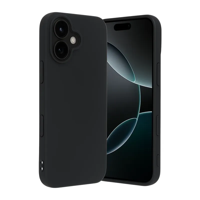 Apple iPhone 17 First Silikon - Siyah