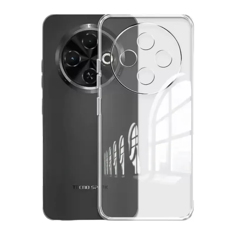 Tecno Spark 30C Kılıf Lüx Şeffaf Silikon