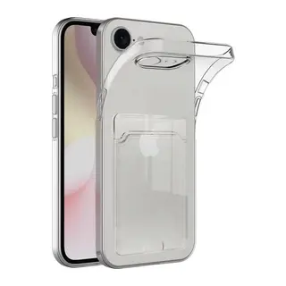 Apple iPhone 16E Kılıf Kart Şeffaf Silikon - Şeffaf