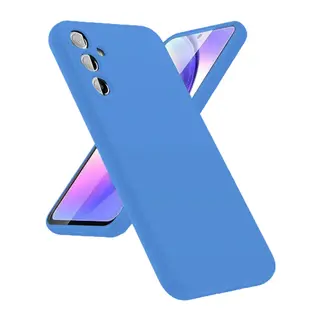 Samsung Galaxy A24 4G Kılıf First Silikon - Mavi