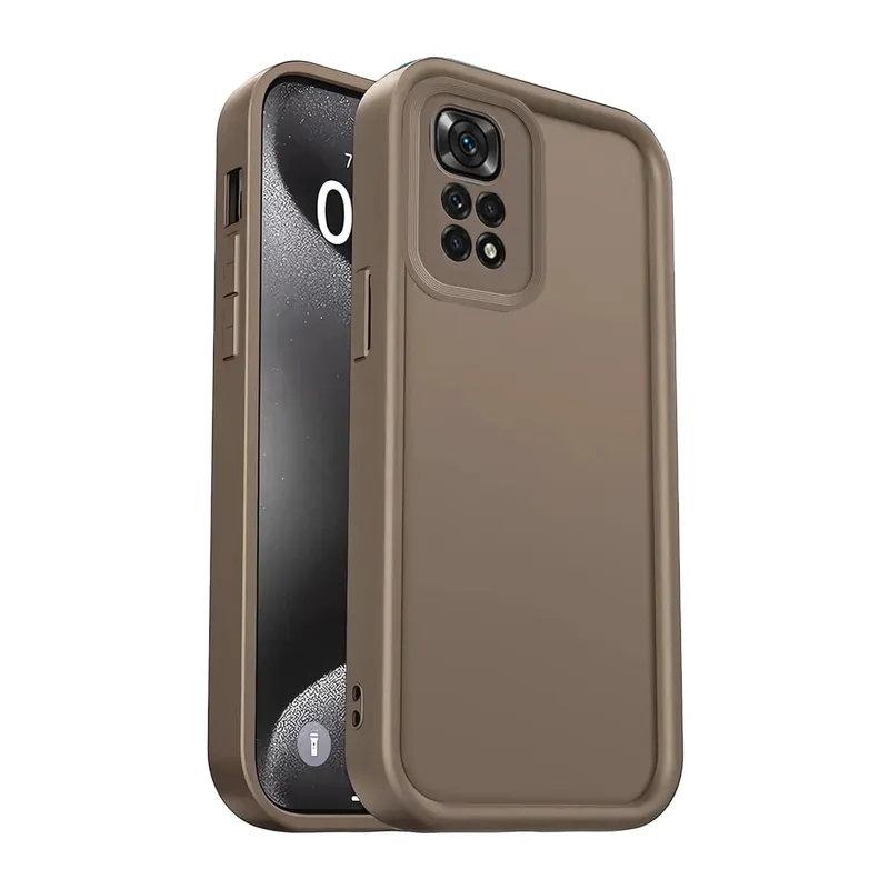 Xiaomi Redmi 10 2022 Kılıf Viera Silikon - Kahverengi