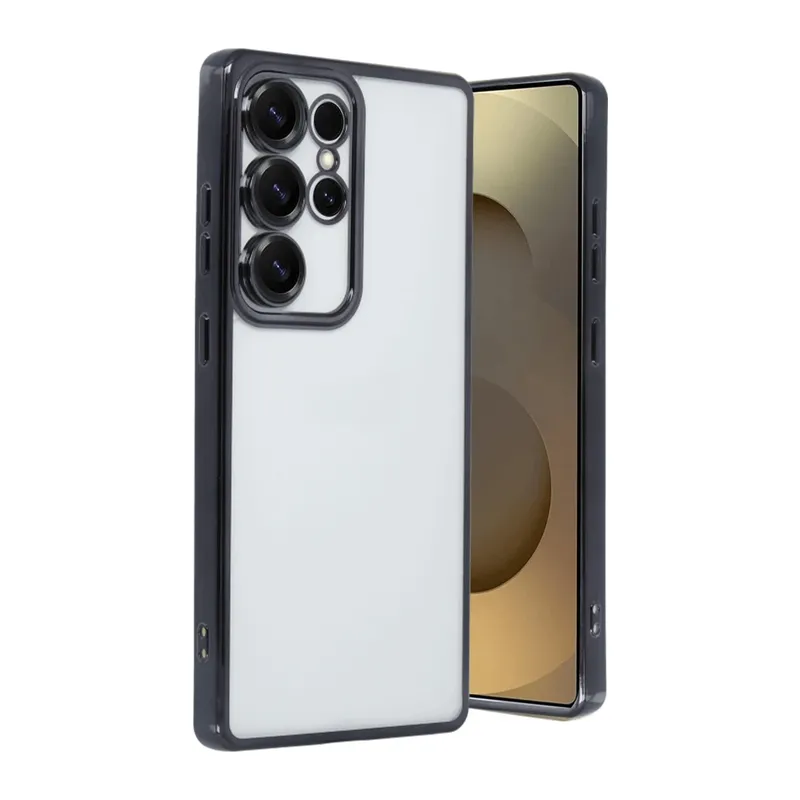 Samsung Galaxy S25 Ultra Kılıf Razer Lensli Silikon - Siyah