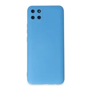 Realme C11 Kılıf Nano içi Kadife Silikon - Mavi