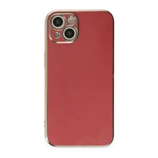 Apple iPhone 15 Kılıf Volet Silikon - Kırmızı
