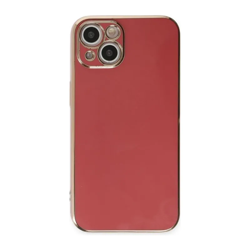 Apple iPhone 15 Kılıf Volet Silikon - Kırmızı