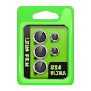 Samsung Galaxy S24 Ultra Raze Metal Kamera Lens - Mor