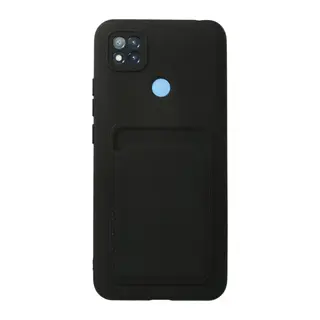 Xiaomi Redmi 9C Kılıf Kelvin Kartvizitli Silikon - Siyah