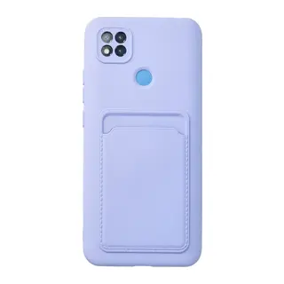 Xiaomi Redmi 9C Kılıf Kelvin Kartvizitli Silikon - Lila